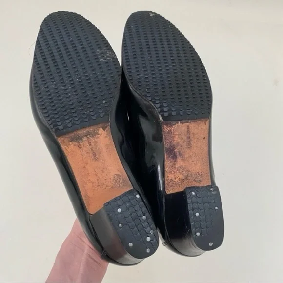 Salvatore Ferragamo Patent Leather Heeled Loafer - Picture 4 of 5